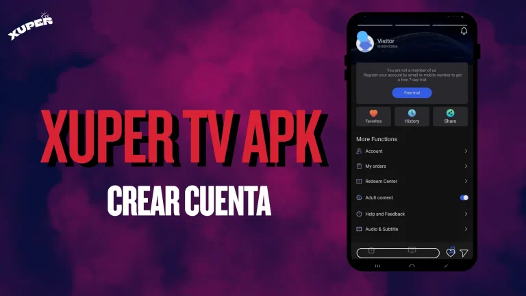 xuper tv crear cuenta
