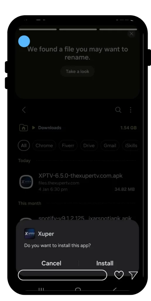 zuper tv apk instalar